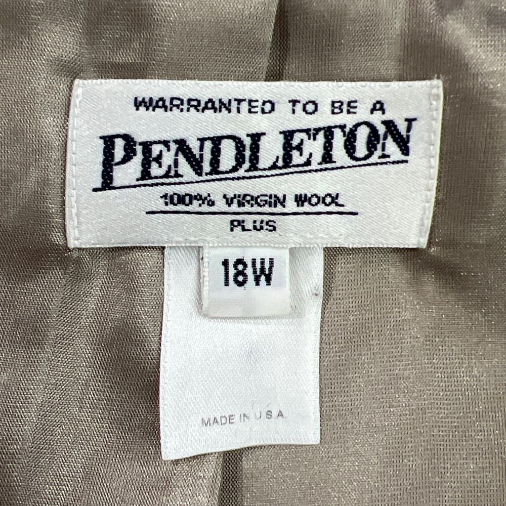 Pendleton 100% Virgin Wool Blazer, Jacket 18w - image 7
